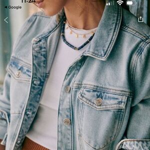 Sezane Wilfrield Jacket Bleu Snow - Size S